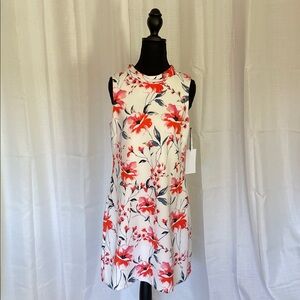Ivanka Trump Red and White Floral Mini Dress